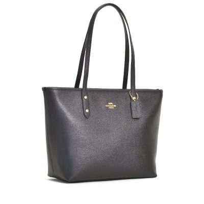 coach city zip tote brown