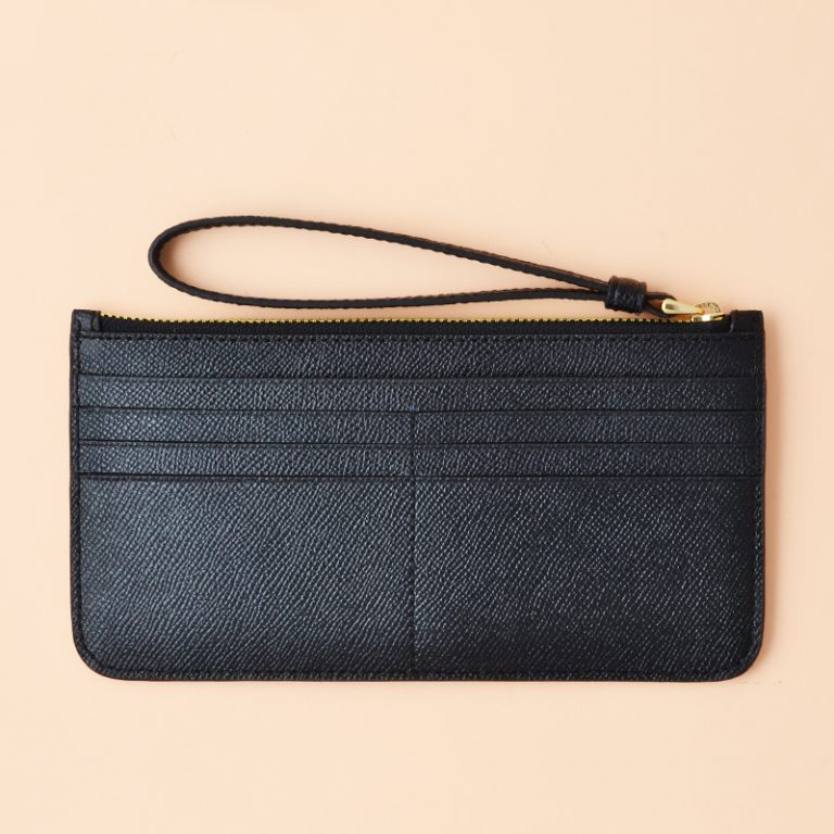 Coach Zip Top Wristlet Black - Averand