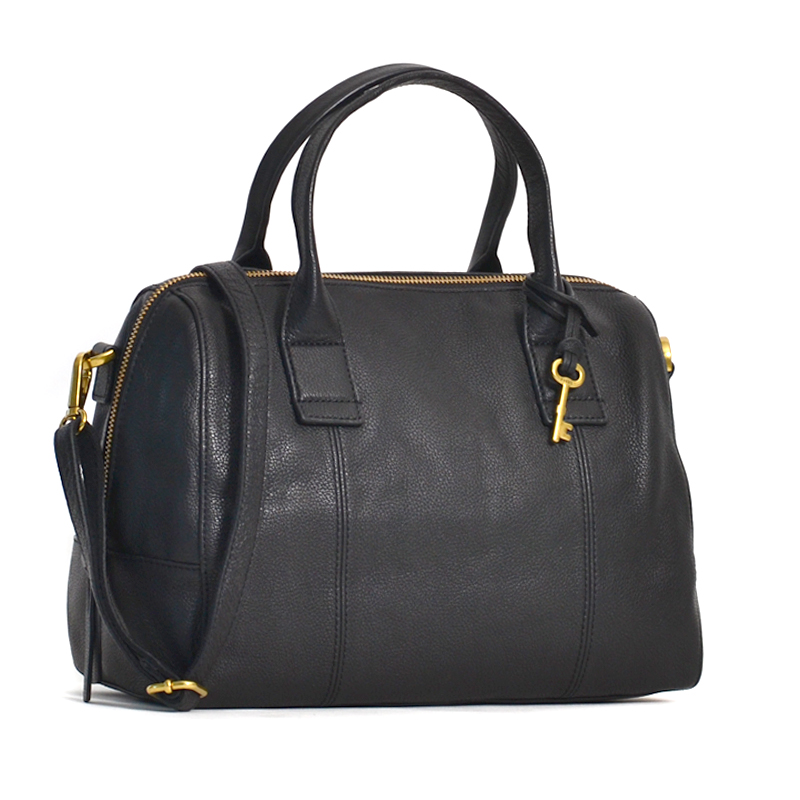 Fossil Jori Large Satchel Black