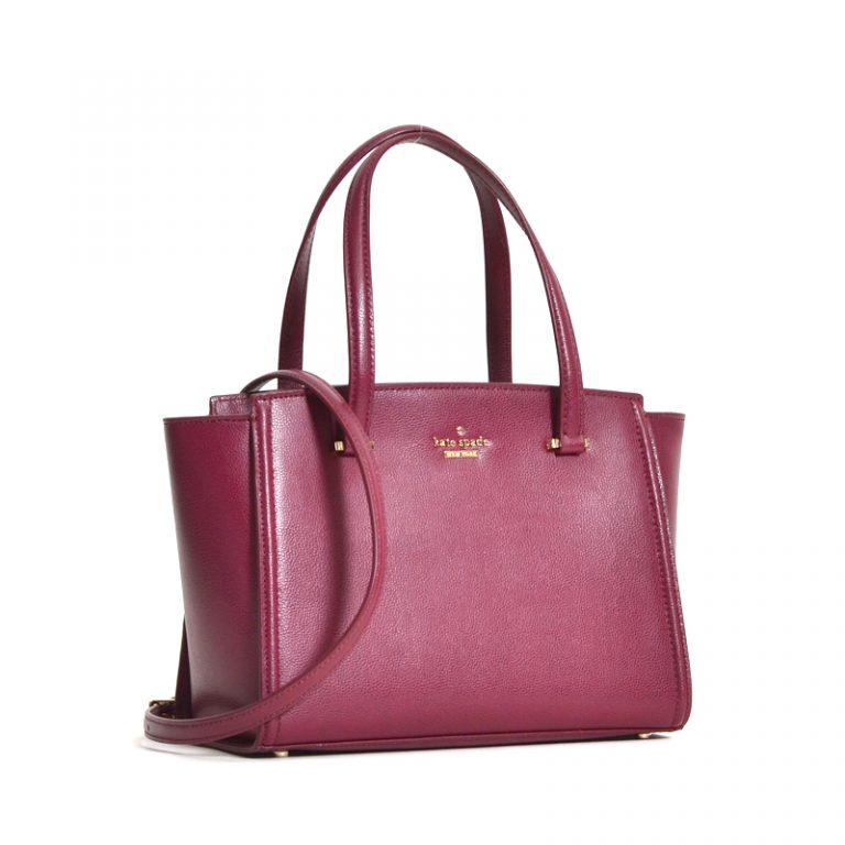 Kate Spade Small Geraldine Patterson Drive Black Cherry - Averand