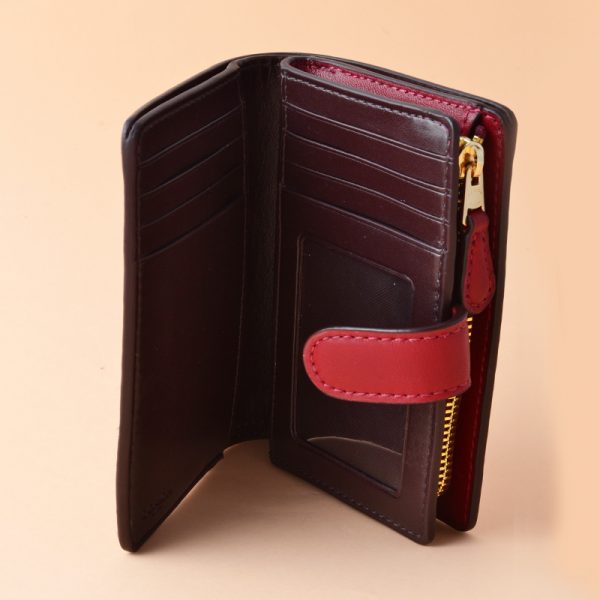 black cherry coach wallet