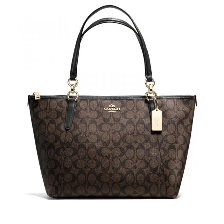 Coach Ava Tote Signature Brown Black - Averand