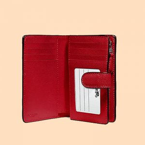 Coach Medium Corner Zip Wallet True Red ETA 9th May - Averand