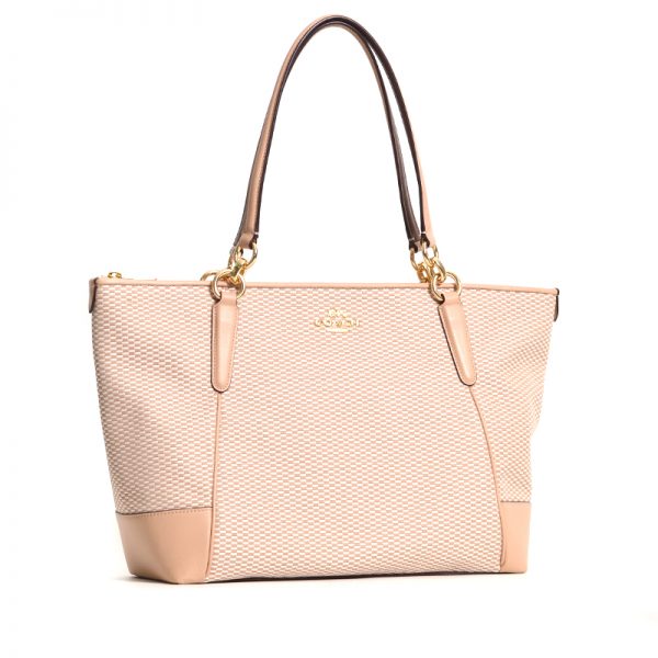 coach tote with roses