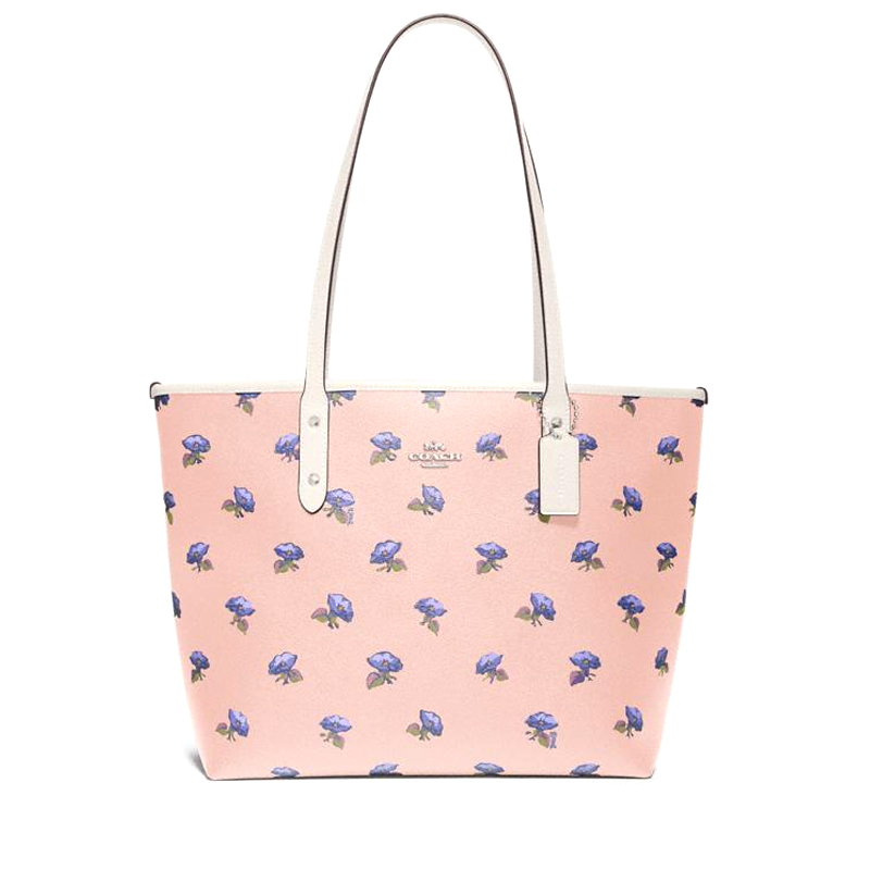 Coach bell flower tote good