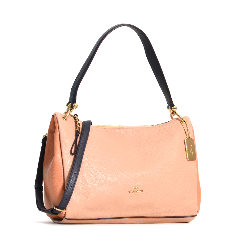 coach colorblock may shoulder bag