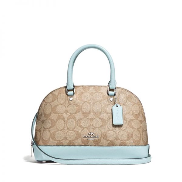 Coach Mini Sierra Signature Light Khaki Seafoam - Averand