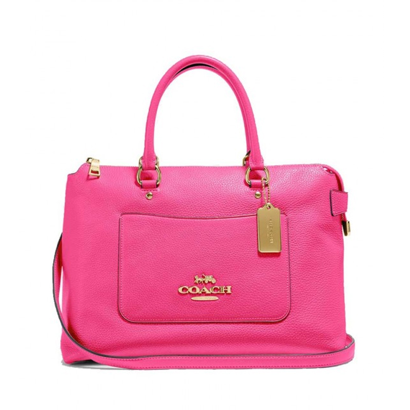 coach emma satchel pink