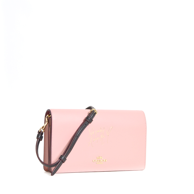 Coach Selena Hayden Foldover Crossbody Clutch Peony