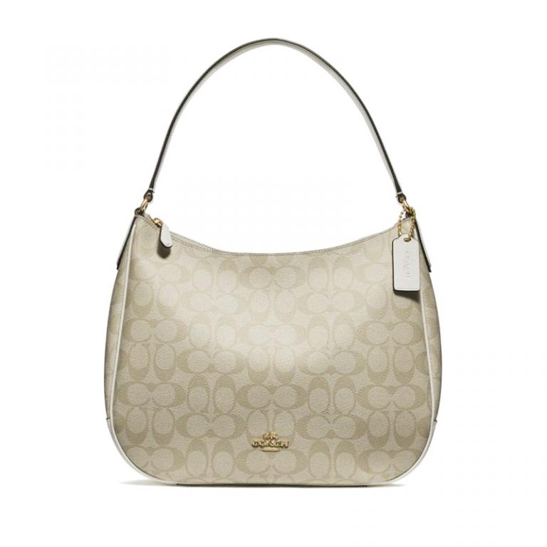 Coach Zip Shoulder Signature Light Khaki Chalk - Averand