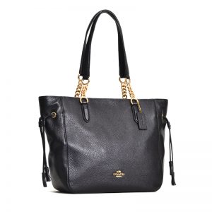 elle chain tote coach