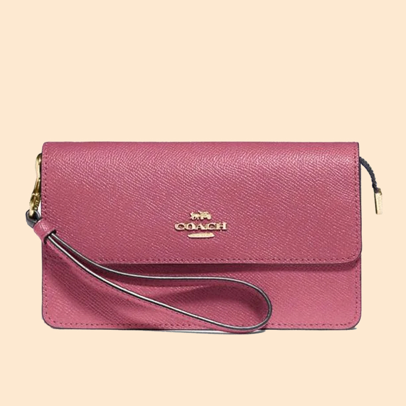 Coach Foldover Wristlet Rouge - Averand