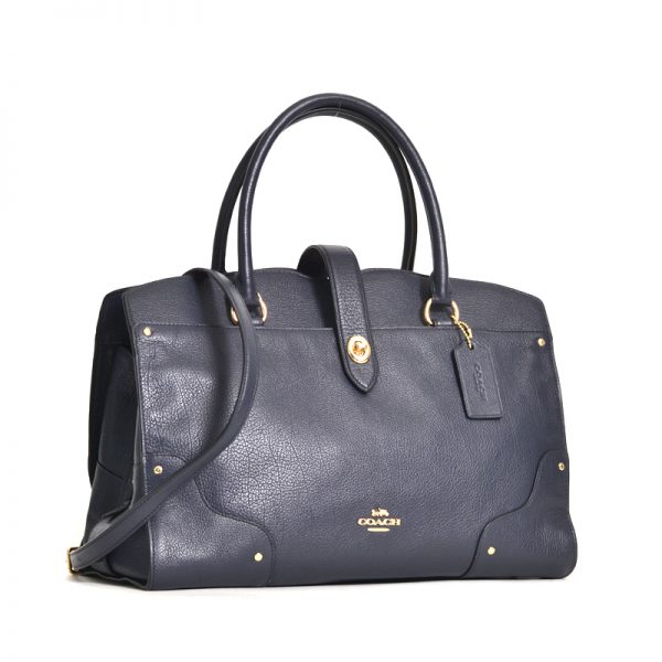 coach navy blue messenger bag