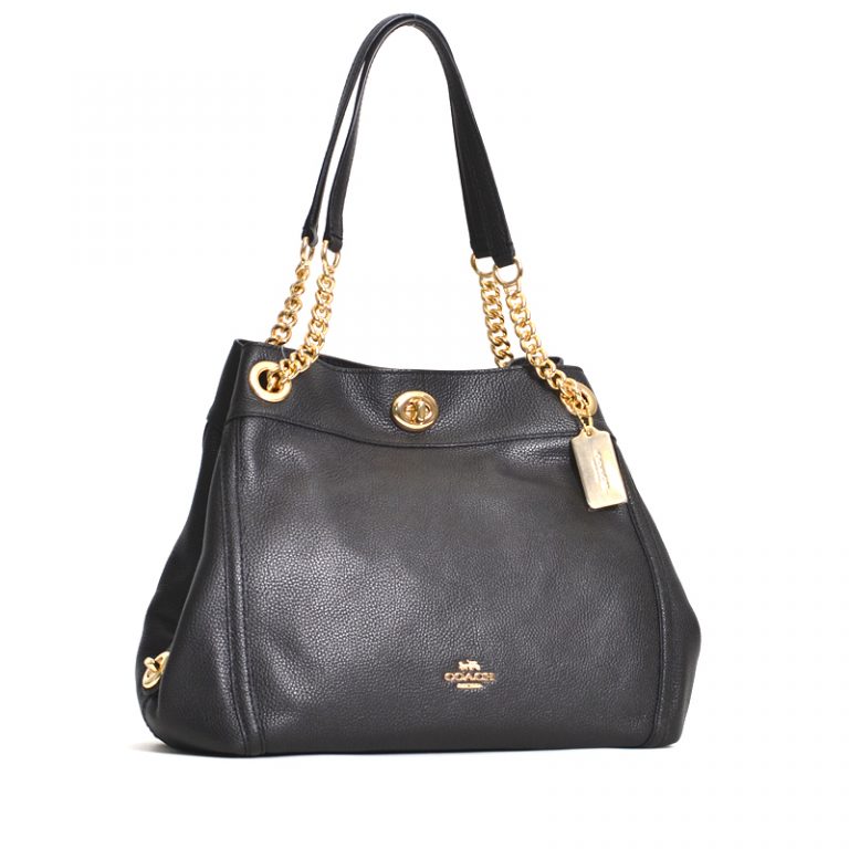 coach edie turnlock bag