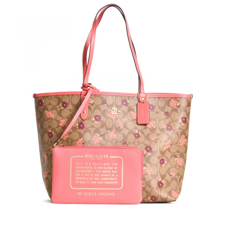 coach city tote pink