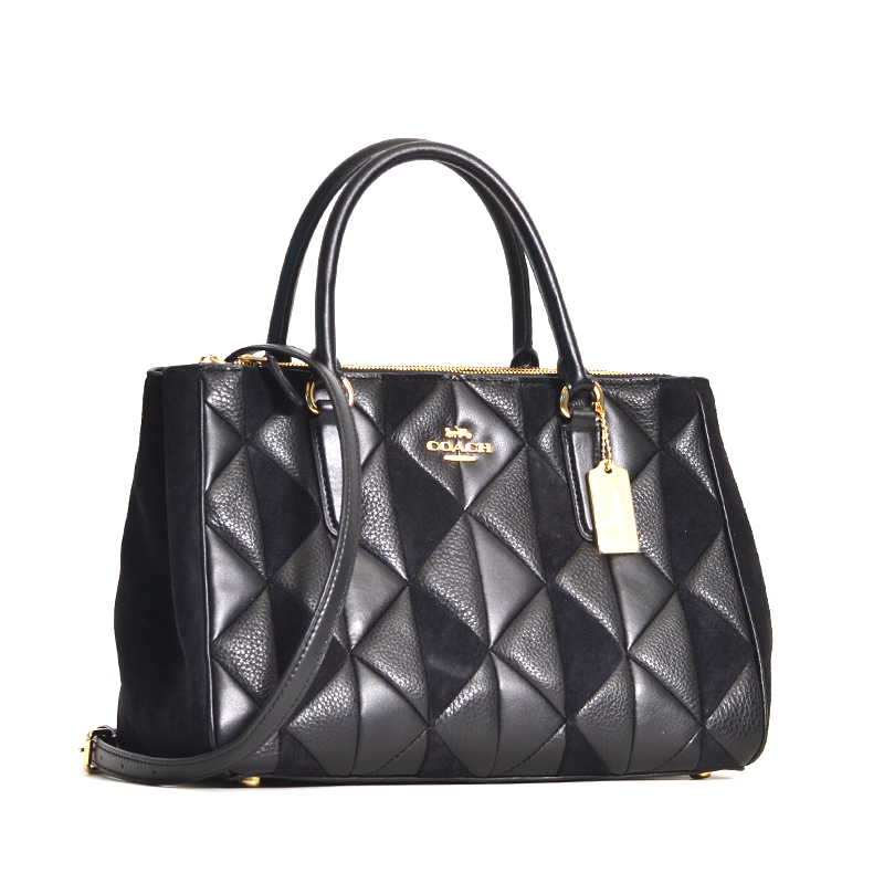 Coach Surrey Carryall Patchwork Black - Averand