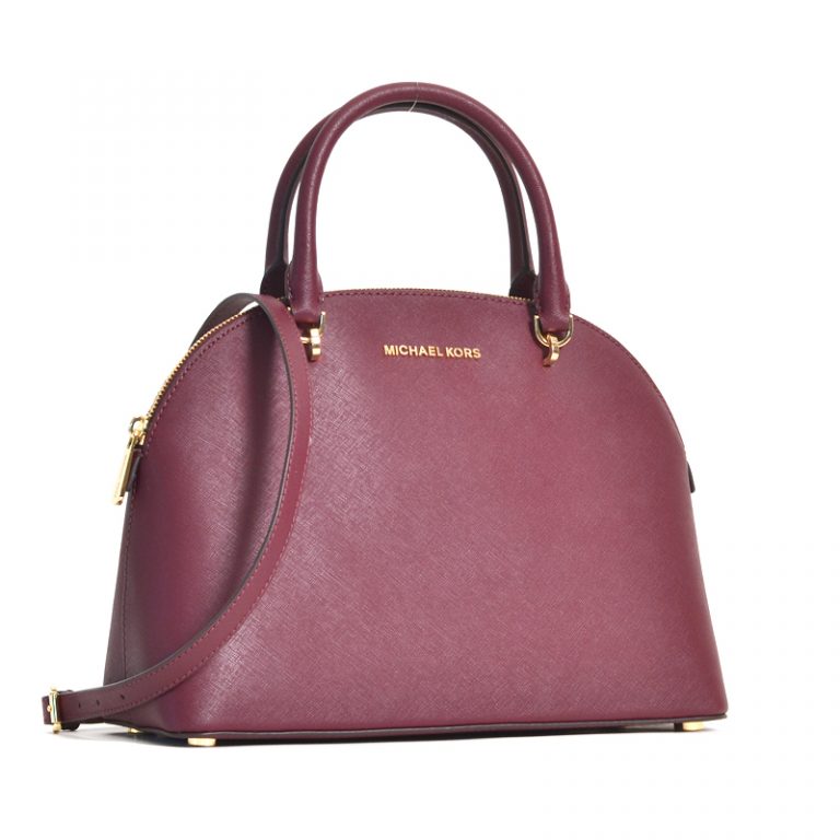 Michael Kors Emmy Large Dome Satchel Merlot - Averand