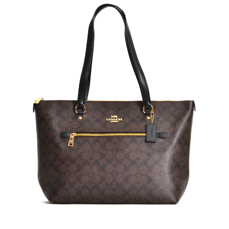 Coach Gallery Tote Signature Brown Black - Averand