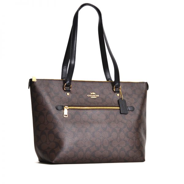 coach signature brown tote