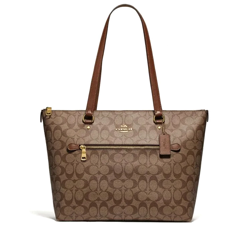 coach khaki tote bag