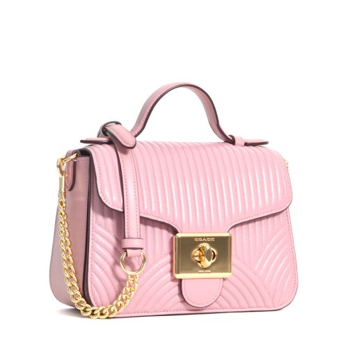 Coach Cassidy Top Handle Crossbody Art Deco Quilting Pink - Averand