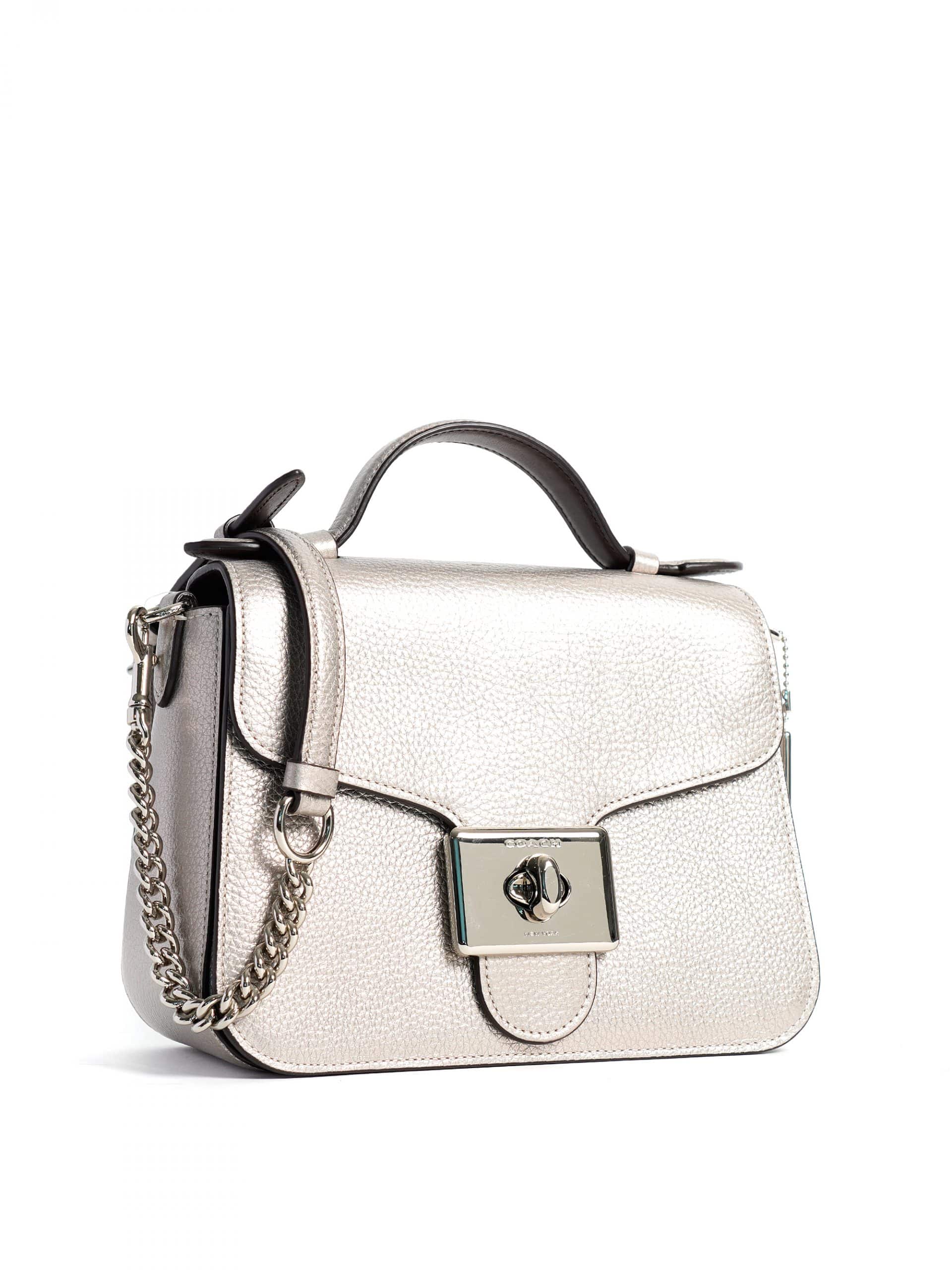 Coach Cassidy Top Handle Crossbody Platinum