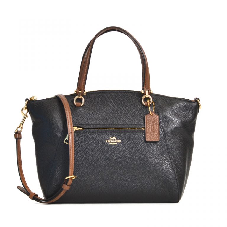 Coach Prairie Satchel Black Saddle - Averand