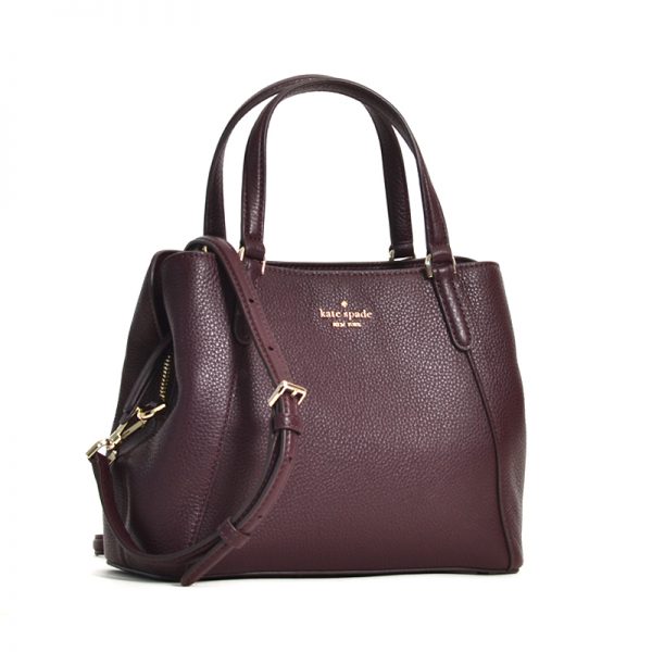 Kate Spade Jackson Medium Triple Compartment Satchel Chocolate Cherry ...