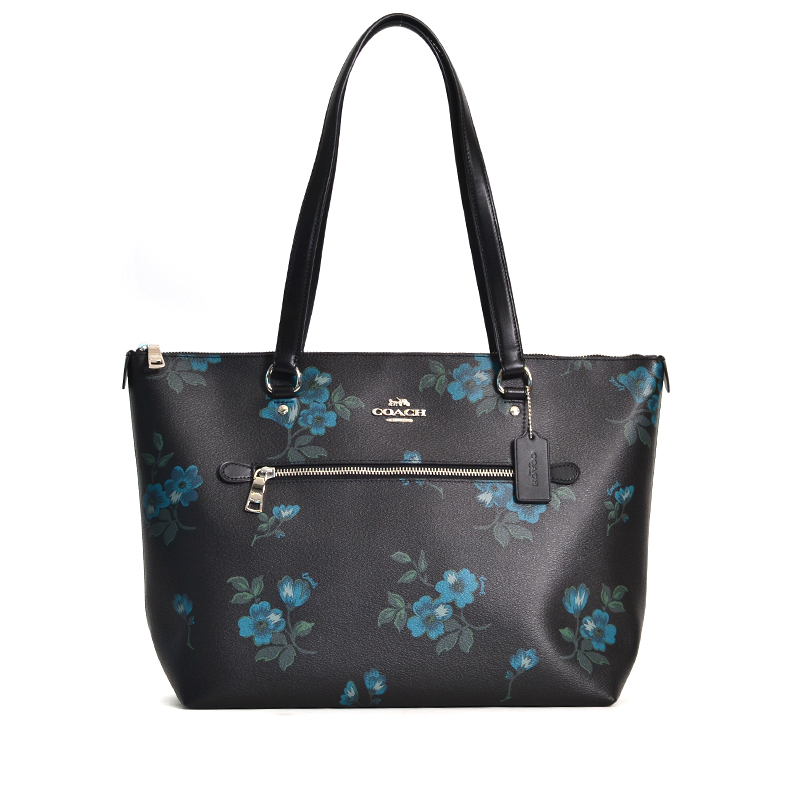 Coach purse with blue flowers sale