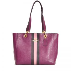 coach jes tote purple