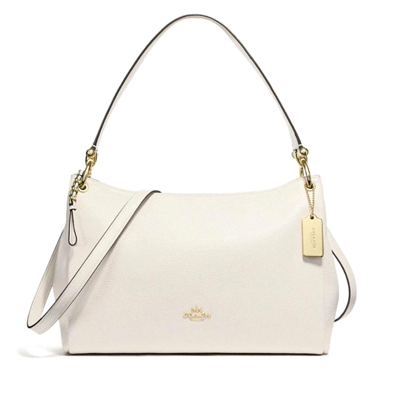 28967 Signature Mia Shoulder Bag Khaki Chalk - ShopperBoard