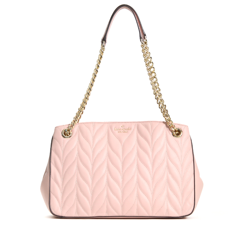 Kate Spade Convertible Quilted Briar Lane Shoulder Bag Medium Rosy Cheeks  in Leather with Gold-tone - US