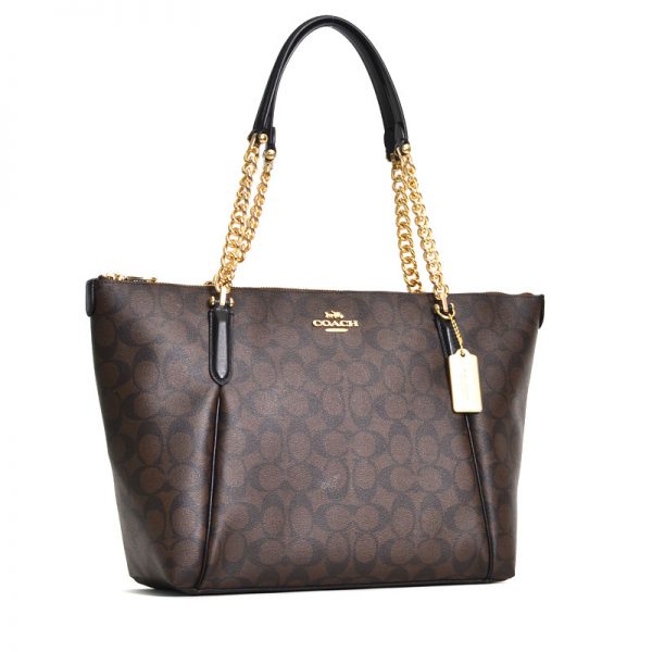 coach ava chain tote