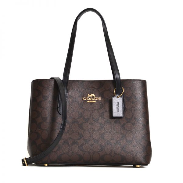 Coach Avenue Carryall Signature Brown Black - Averand