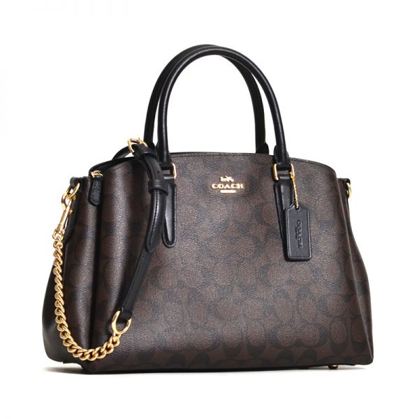 Coach Sage Carryall Signature Brown Black - Averand