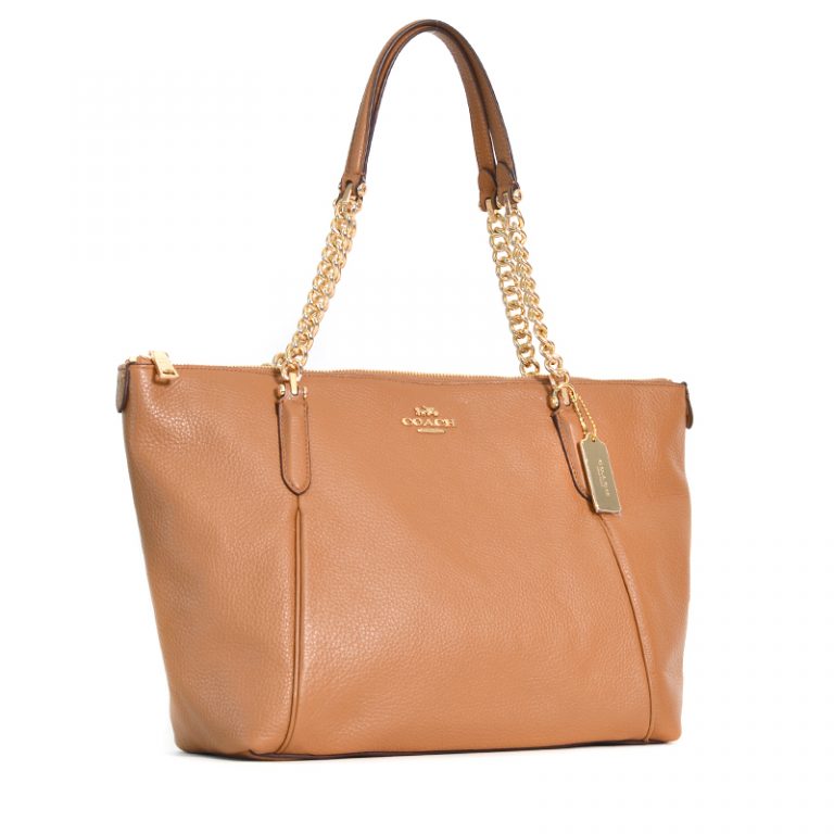 coach ava tote chain