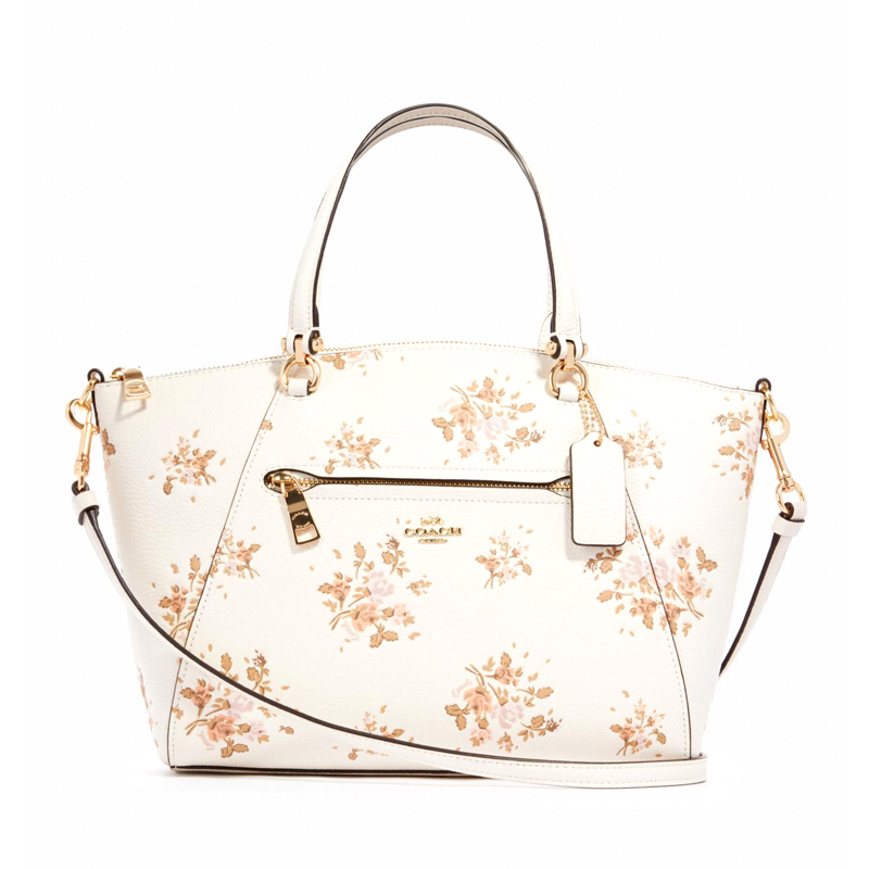 Coach Prairie Satchel Rose Bouquet Print Chalk Multi - Averand