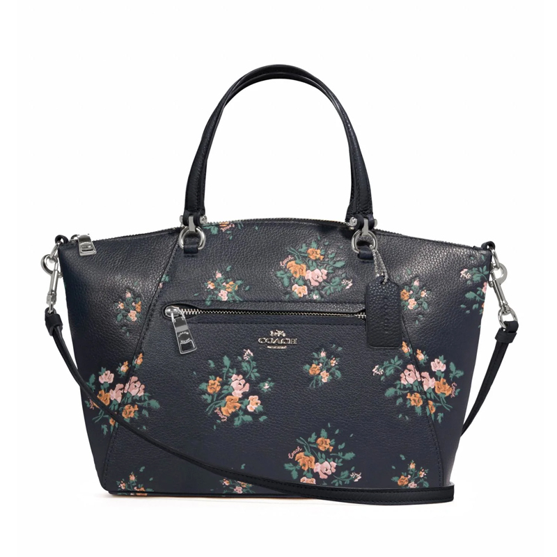 coach rose print tote