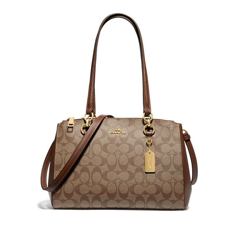 Coach Etta Carryall Signature Khaki Saddle 2 ETA 9th May - Averand