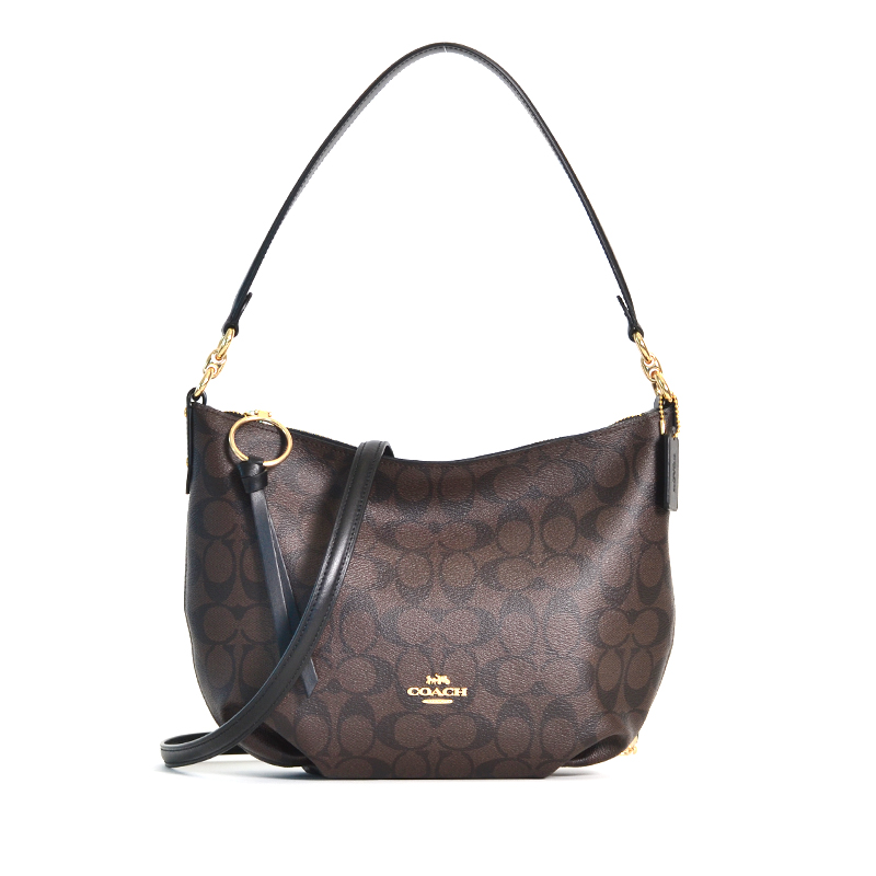 Coach Small Skylar Hobo Signature Brown Black ETA 15th Oct - Averand