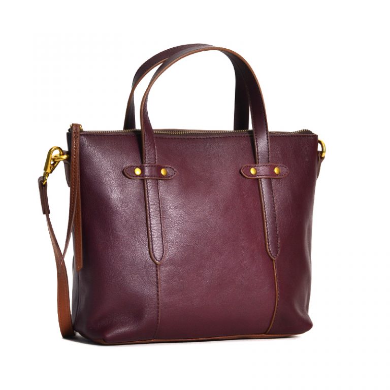 fossil felicity satchel medium brown