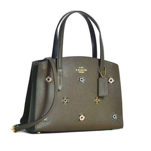 Coach charlie sales carryall rivets