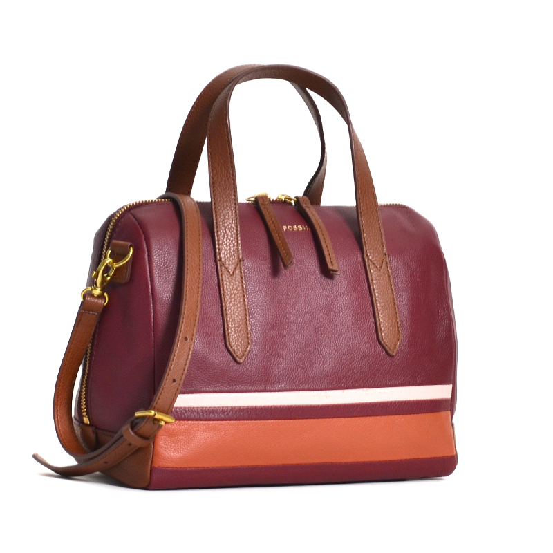 Fossil sydney satchel cabernet hot sale