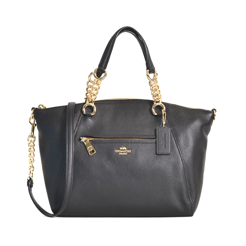 Coach Chain Prairie Satchel Black - Averand