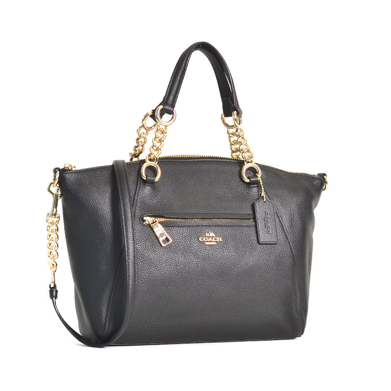 Coach Chain Prairie Satchel Black - Averand