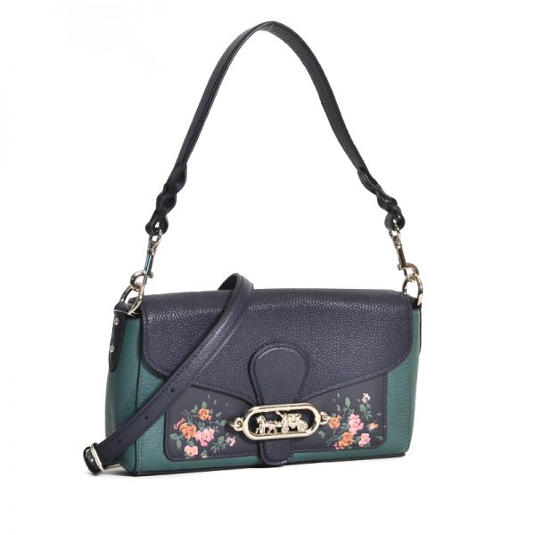 coach jade shoulder bag with linear quilting