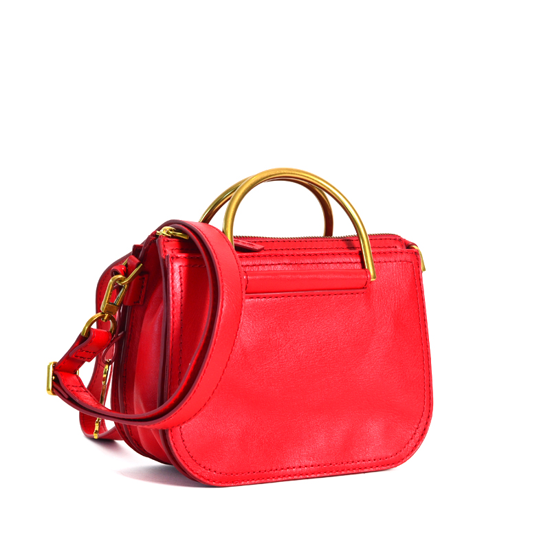 Fossil ryder sale mini satchel red