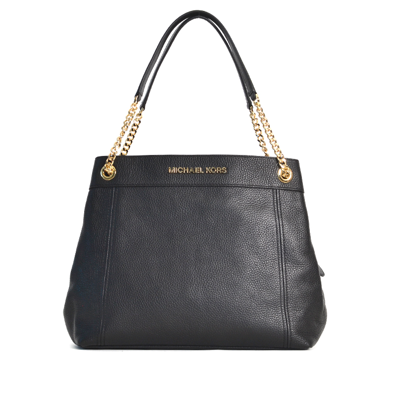 Michael Kors Jet Set Item Large Chain Shoulder Tote Black - Averand