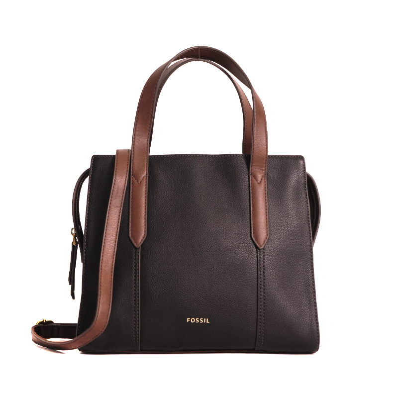 Fossil Sara Satchel Black - Averand