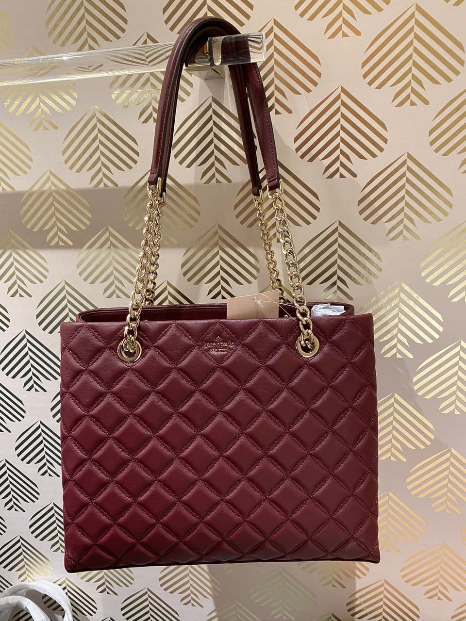 kate spade natalia tote cherrywood